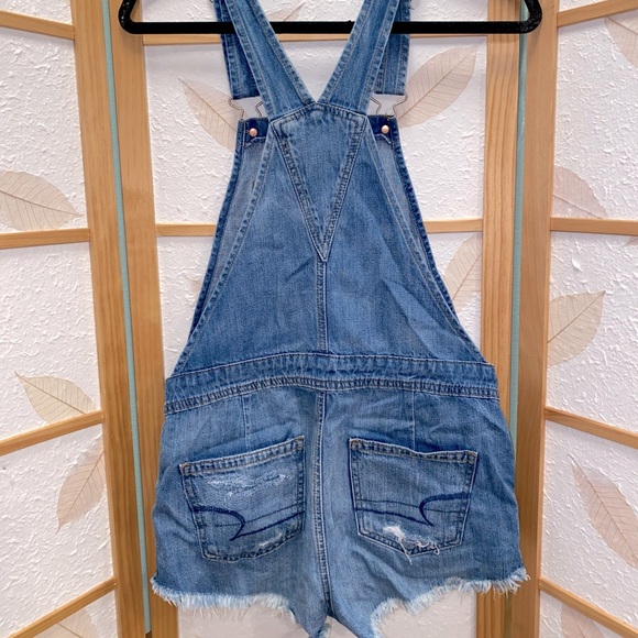 Denim overall shorts - Picture 2 of 2